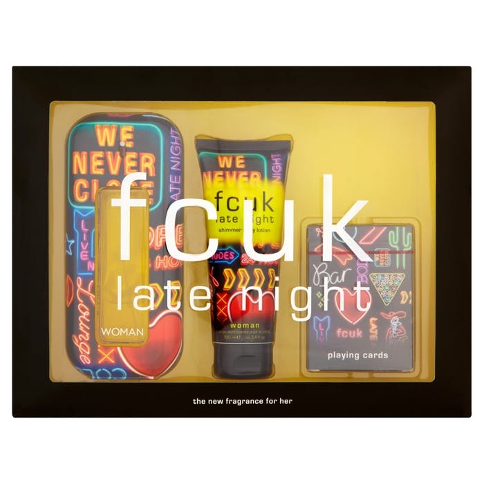 FCUK Late Night F Eau De Toilette 100ml Gift Set