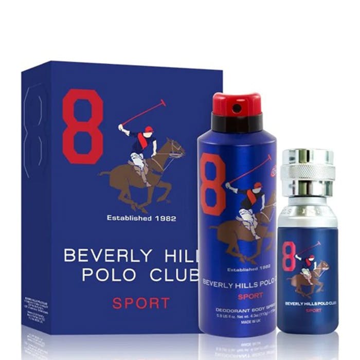 Beverly Hills Polo Club Men Eight Eau De Parfum 100ml Gift Set