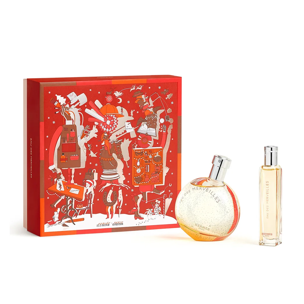Hermes Eau Des Merveilles Eau De Toilette 50ml Gift Set