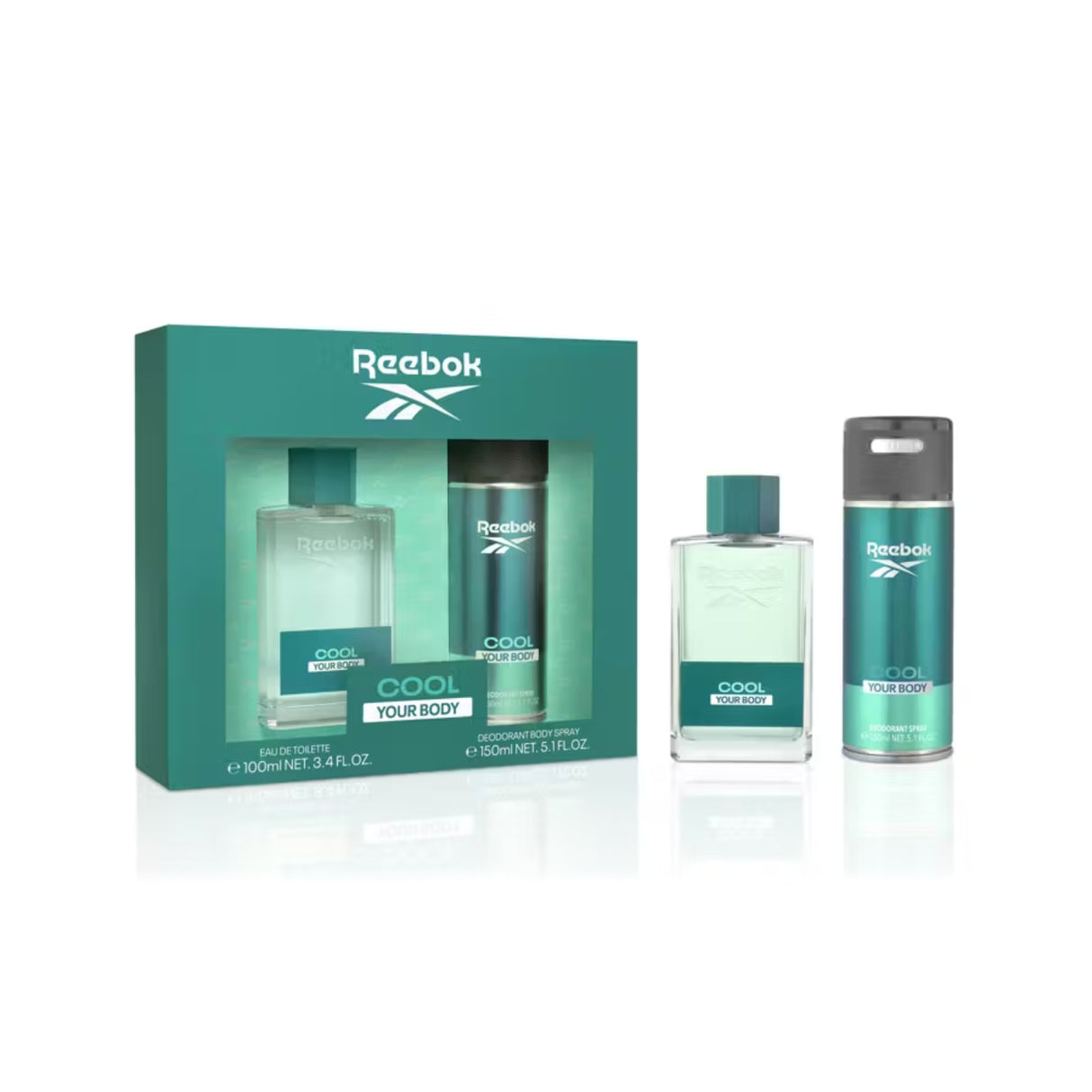 Reebok Cool Your Body Women's Eau De Toilette 100ml Gift Set