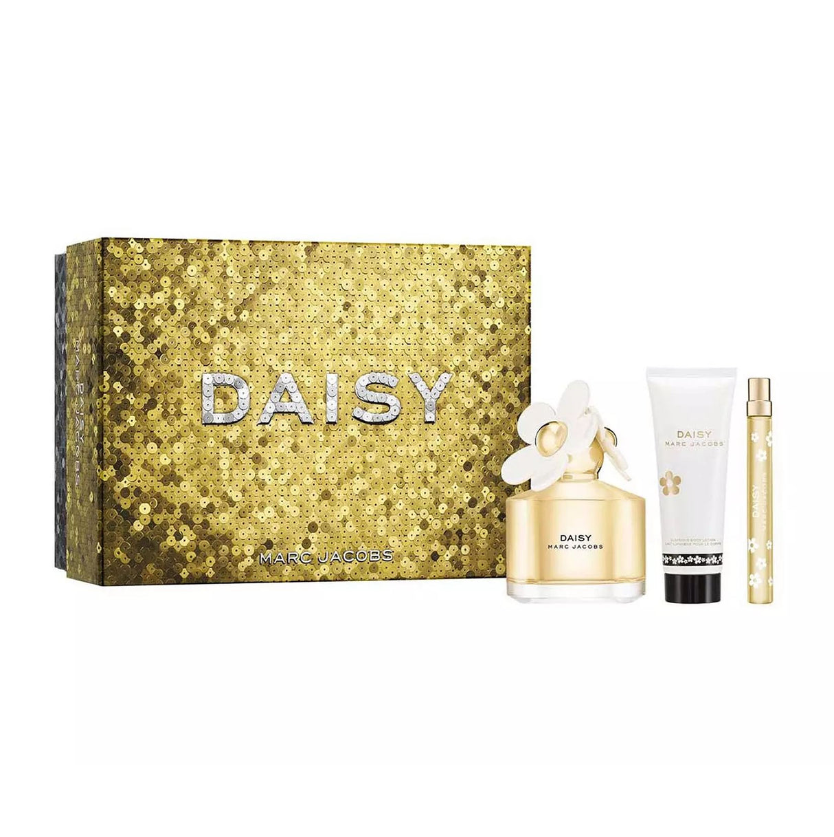 MARC JACOBS DAISY EDT 100ML + Body Lotion75ML + 10ML X23Gift Set - Damaged Box
