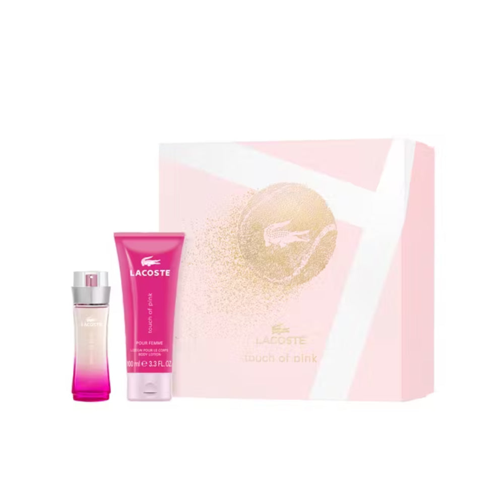 Lacoste Touch of Pink Trio (50 ml EDT Lotion Gel) – Box