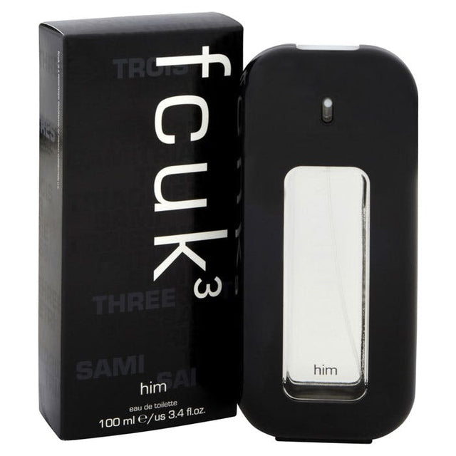 FCUK 3 Him Eau De Toilette 100ml Spray