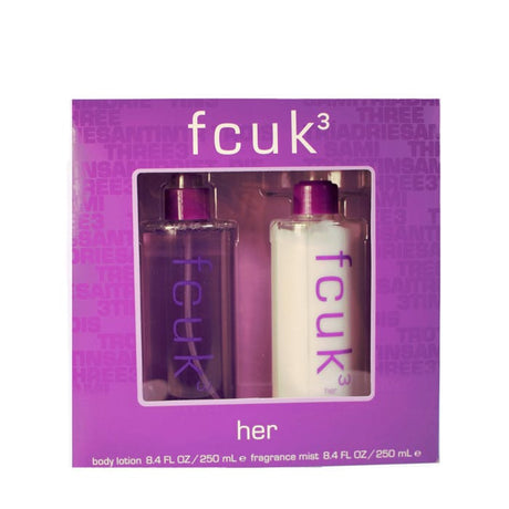 FCUK ANCIL. 3 HER GIFSET MIST 250ML+BODY LOTION 250ML