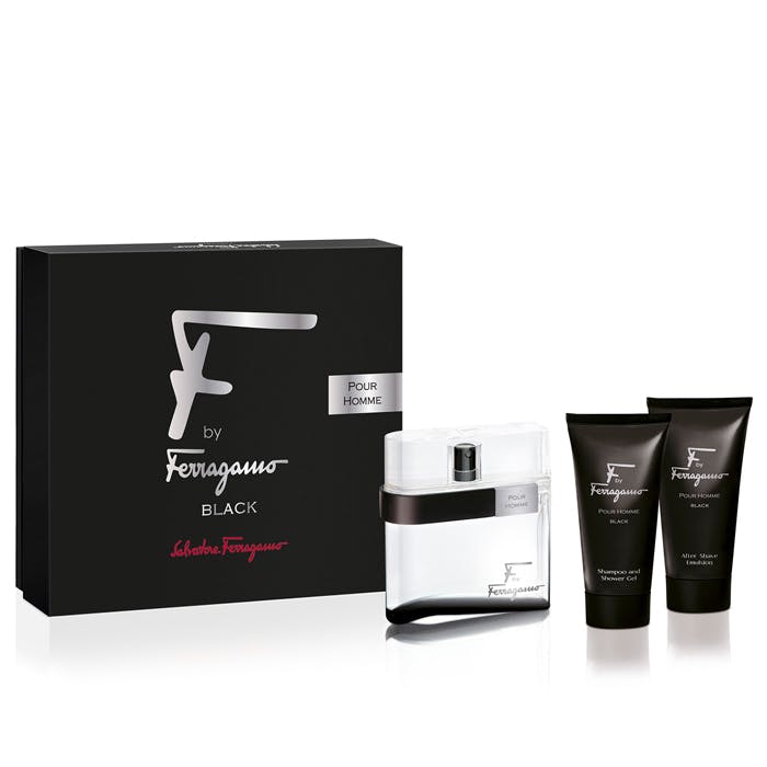 Salvatore Ferragamo Pour Homme Black Eau De Toilette 100ml Gift Set