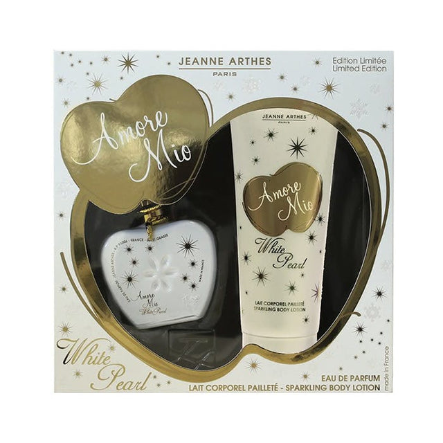 Jeanne Arthes Amore Moi White Pearl Eau De Parfum 100ml Gift Set