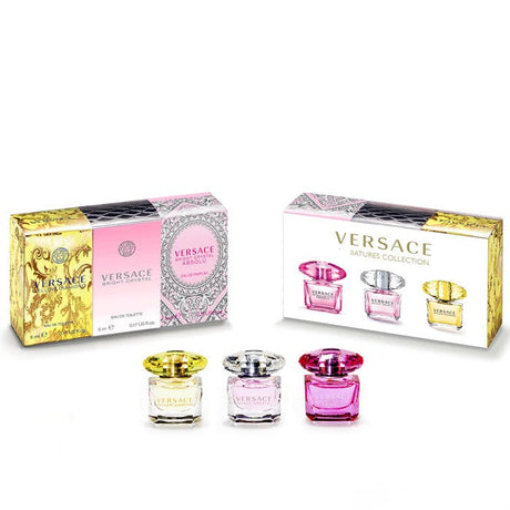 Versace Womens Miniature Trio Eau De Toilette 15ml Gift Set