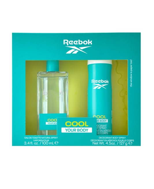 Reebok Cool Your Body Women's Eau De Toilette 100ml Gift Set