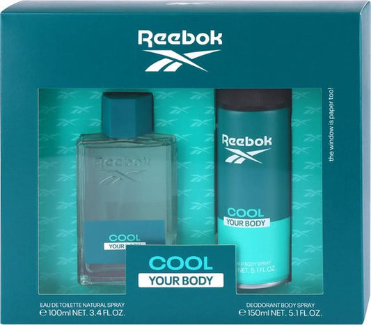 Reebok Cool Your Body Men's Eau De Toilette 100ml Gift Set