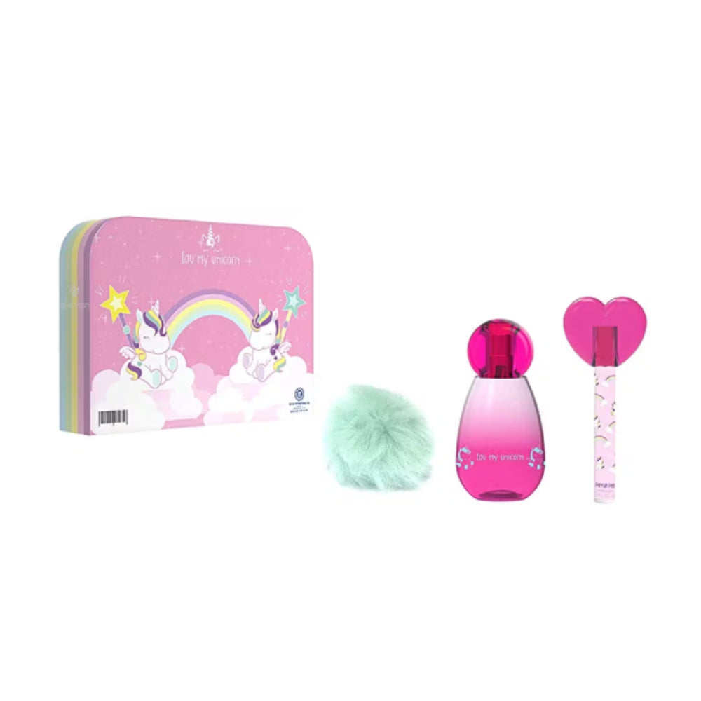 Eau My Unicorn Eau de Toilette Gift Set 50ml + Perfume Pen + Pompom Keyring - Damaged Box