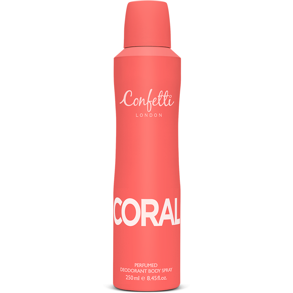 Confetti London Coral Deodorant Body Spray 250ml
