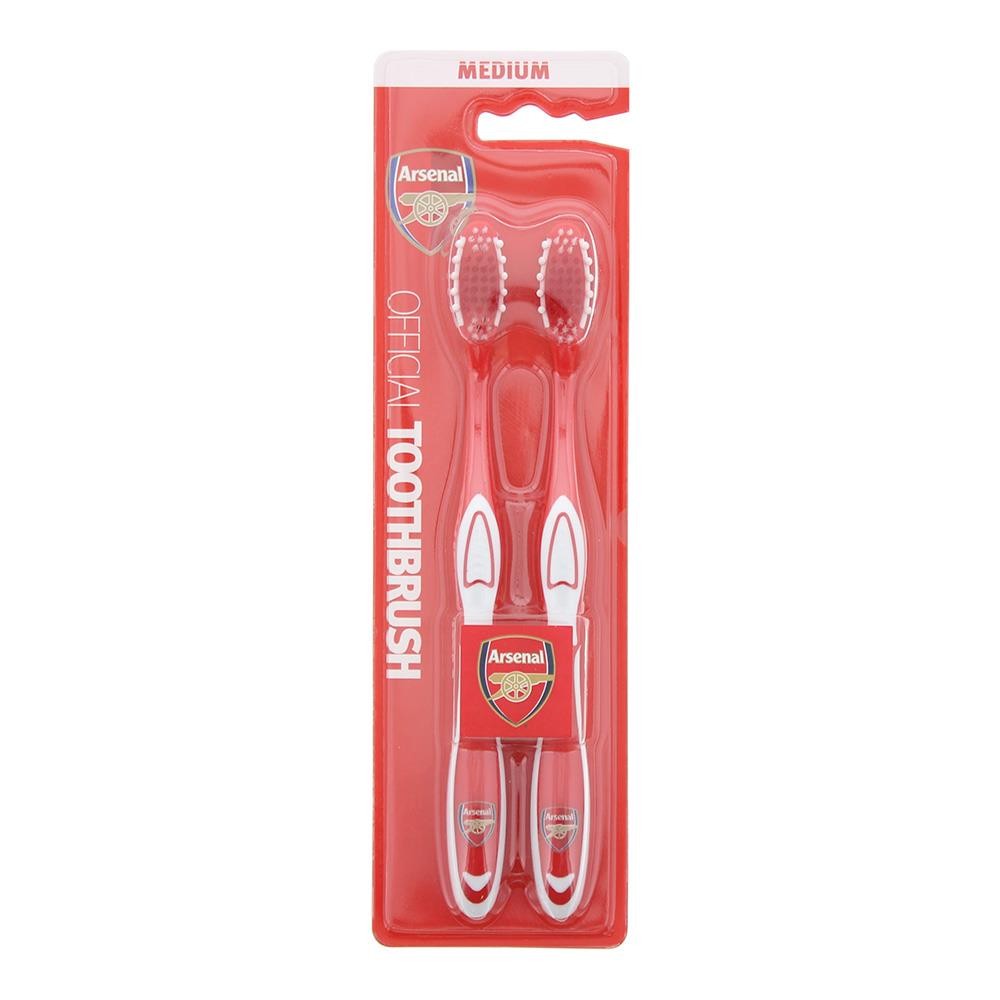 Arsenal F.C. Medium Bristle Toothbrush Dental 2Pcs