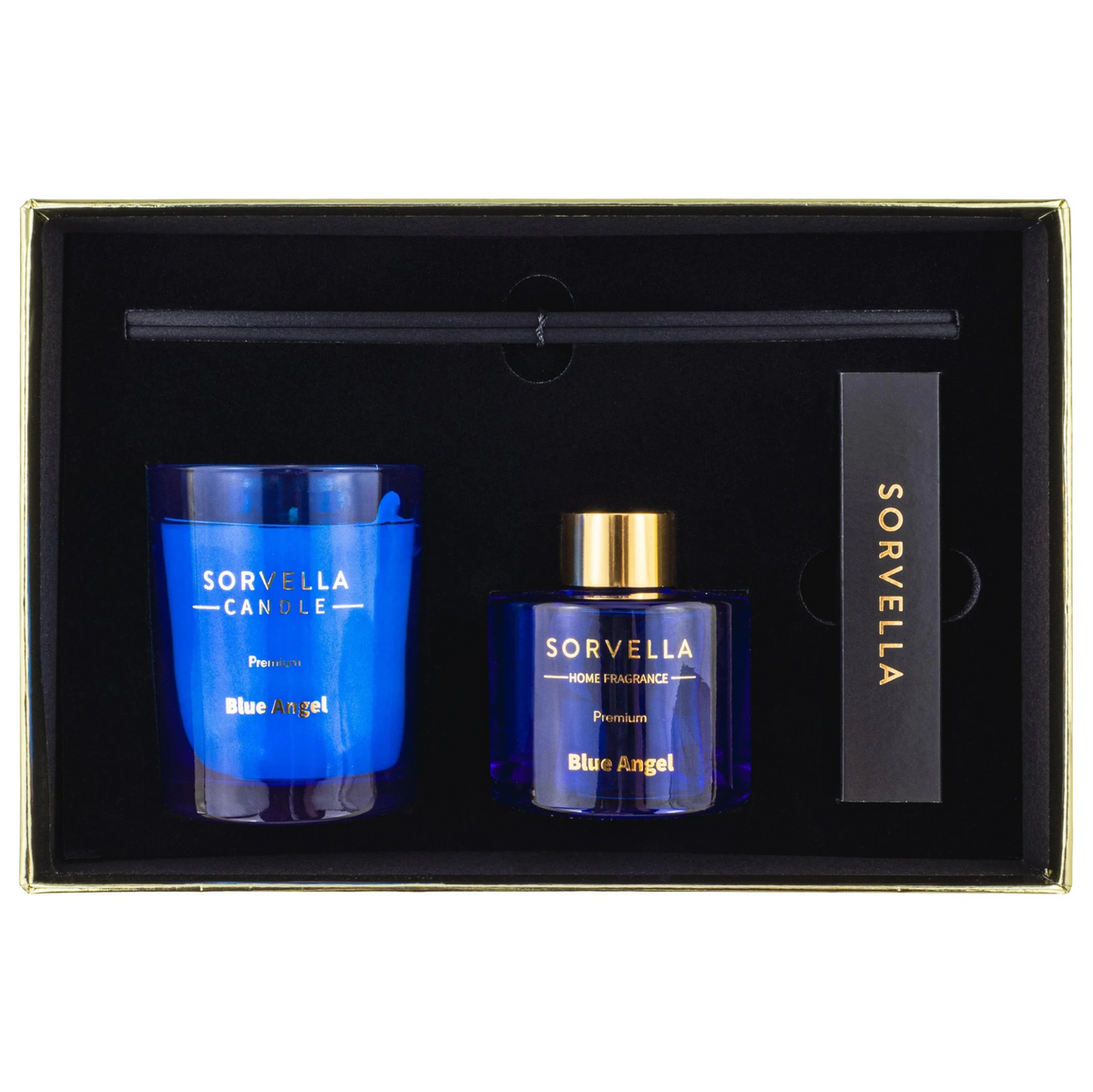 Sorvella Blue Angel Diffuser 120ml + Candle 170g + Matches Gift Set