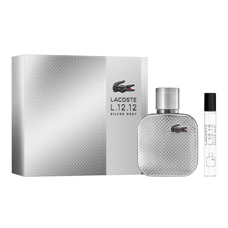 Lacoste L.12.12 Sliver Grey Eau De Parfum 50ml Gift Set