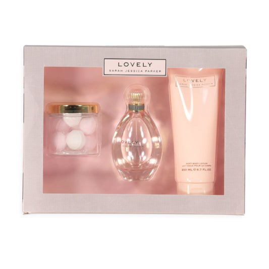 SARAH JESSICA PARKER LOVELY 3 PIECE GIFT SET 2018 - damaged Box