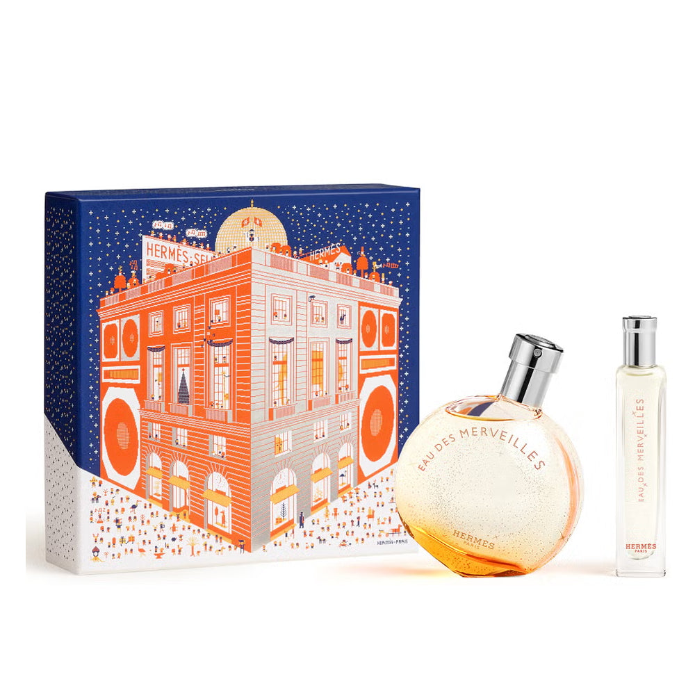 HERMÈS Eau des Merveilles Gift Set 50 ml EDT + 40 ml Body Lotion (Box-Damaged / Imperfect Packaging)
