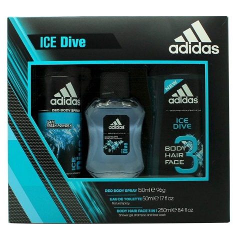 Adidas Ice Dive Eau De Toilette 50ml Gift Set